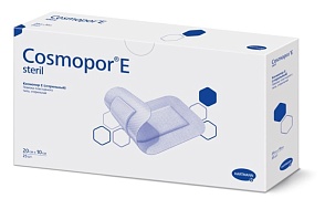 Cosmopor® E steril / Космопор E стерил - пластырные повязки,  20 см х 10 см, 25 шт.
