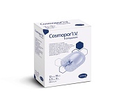 Cosmopor® I.V.- transparent. Прозрачная, пов. пласт. типа для фиксации канюль 12x10см, 50шт.
