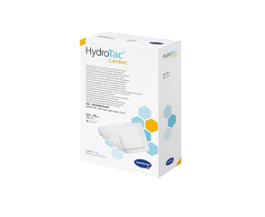 HydroTac® comfort / ГидроТак комфорт - самофиксирующиеся губчатые повязки; 6,5 см x 10 см, 10 шт.
