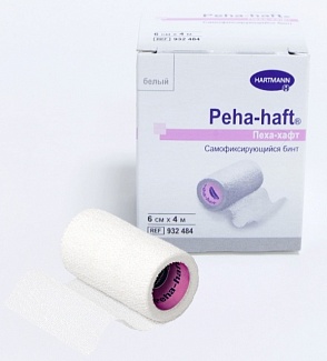 Peha-haft® / Пеха-хафт - самофиксирующийся бинт 4 м х 6 см, белый
