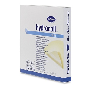 Hydrocoll® thin / Гидроколл тин - самофиксирующиеся гидроколлоидные повязки, 10 см х 10 см, 10 шт.