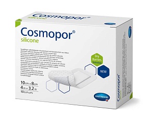 Cosmopor® silicone/ Кocмoпop силикон, 10х8см, 10 шт.