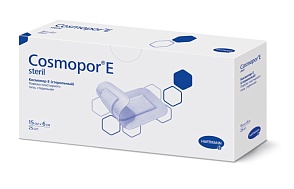 Cosmopor® E steril / Космопор E стерил - пластырные повязки, 15 см х 6 см, 25 шт.