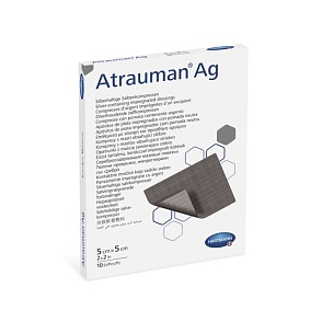 Мазевая повязка Atrauman Ag (Атрауман Аг), стерильная: 5 х 5 см; 10 шт.    