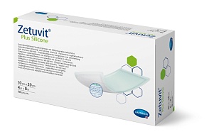 Zetuvit® Plus Silicone /Цетувит Плюс Силикон 10х20 см, 10 шт./уп.