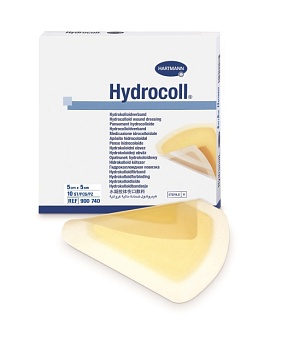 Hydrocoll® / Гидроколл  - самофиксирующиеся гидроколлоидные повязки, 5 см х 5 см, 10 шт.