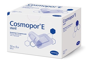 Cosmopor® E steril / Космопор E стерил - пластырные повязки, 7,2 см х 5 см, 50 шт.