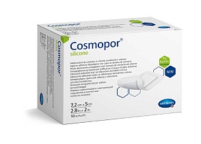 Cosmopor® silicone/ Кocмoпop силикон, 7,2х5см, 10 шт.