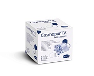 Cosmopor® I.V.- transparent. Прозрачная, пов. пласт. типа для фиксации канюль 6x5 см, 100шт.